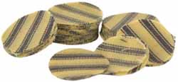 Shooting patches, .018" pillow ticking, .30 - .39 caliber, per 100, premium-lube